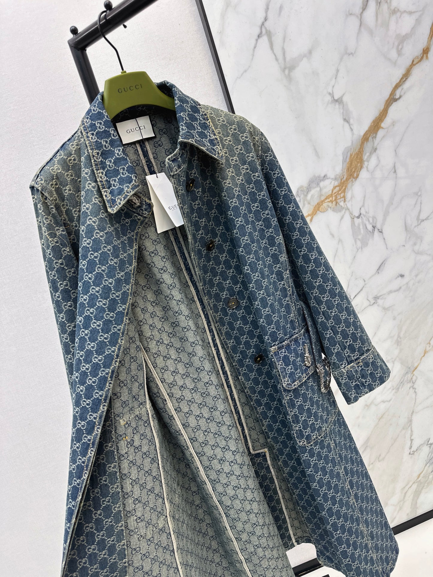 Jacquard Long Coat