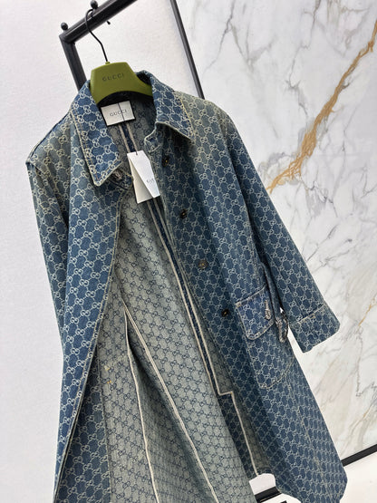 Jacquard Long Coat