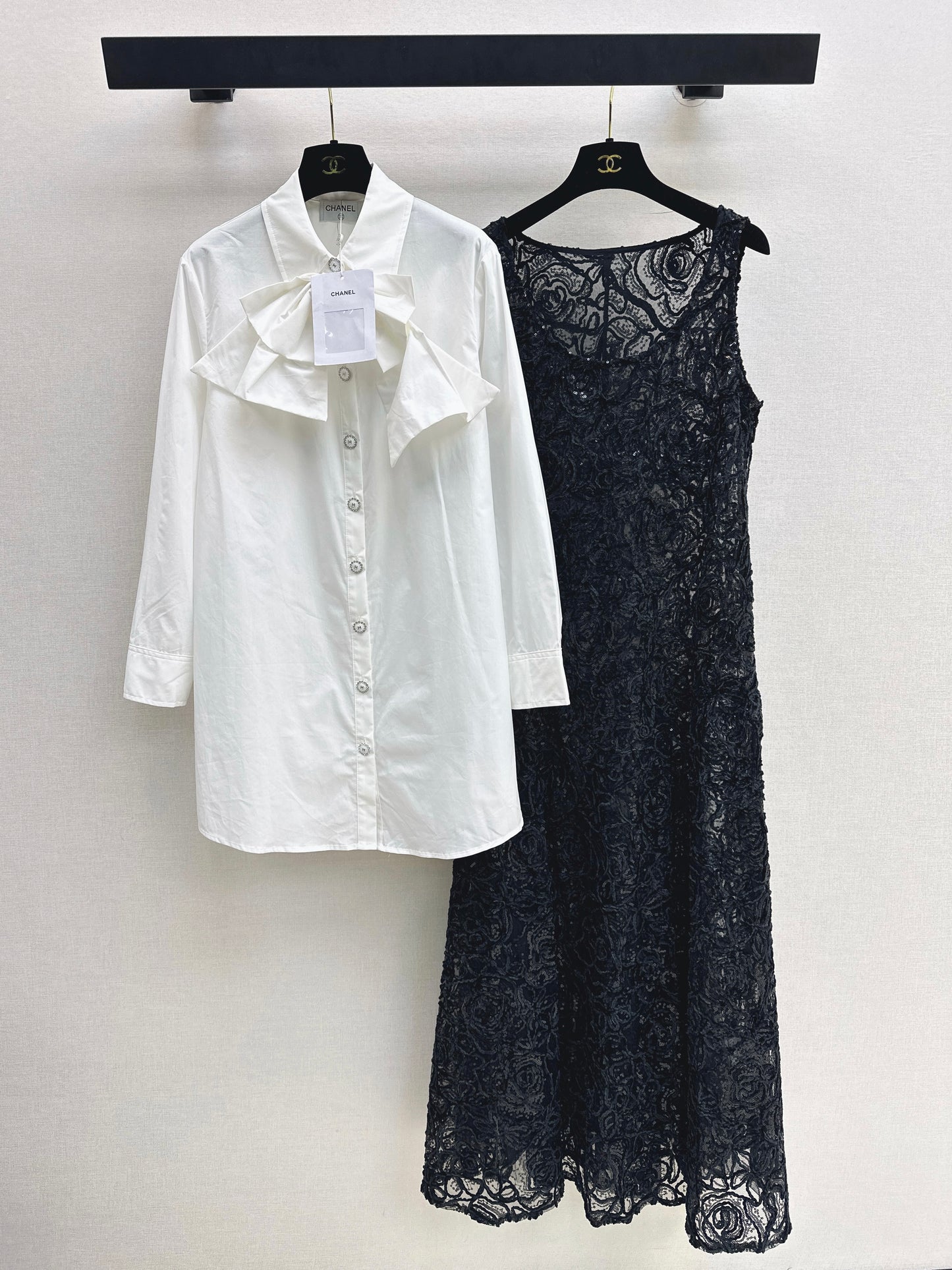 Black and white matching set
