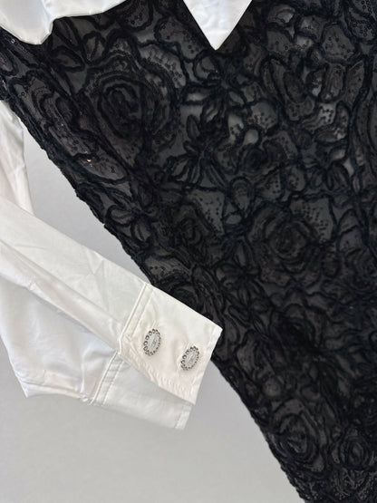 Black and white matching set