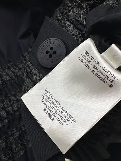 Color-blocked gathered shirt