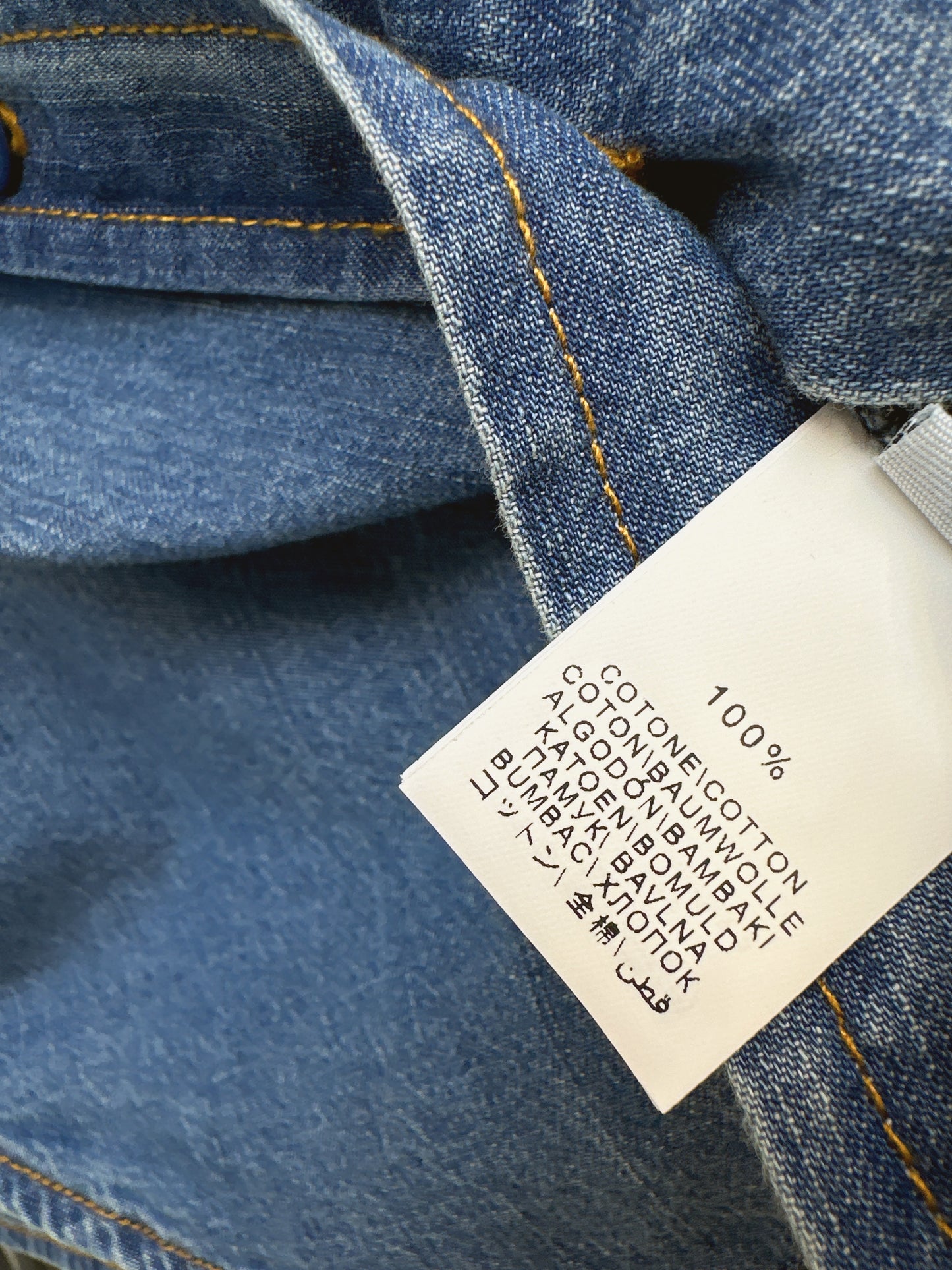 Retro Blue Denim Shirt