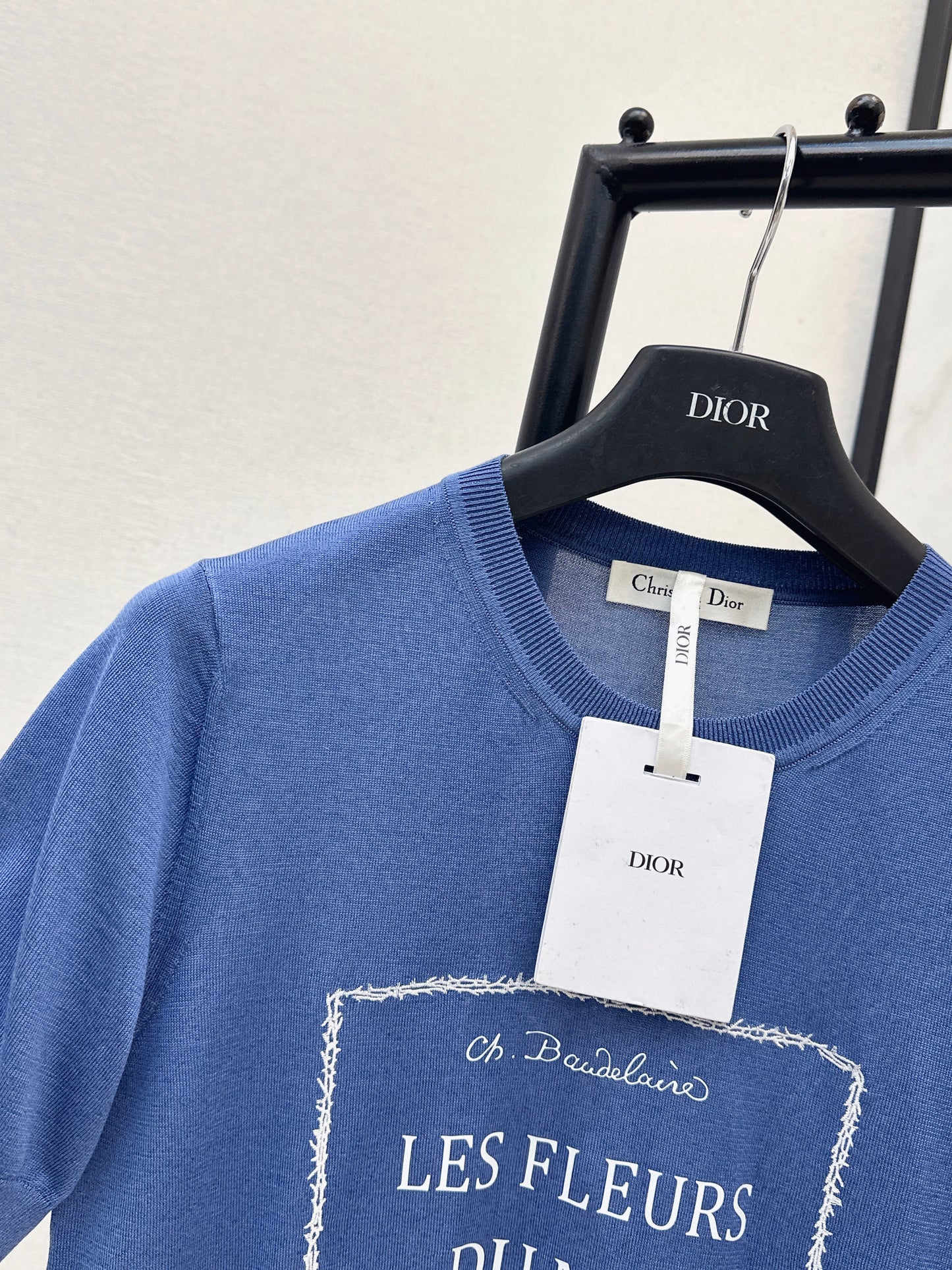 Embroidered Knit T-Shirt