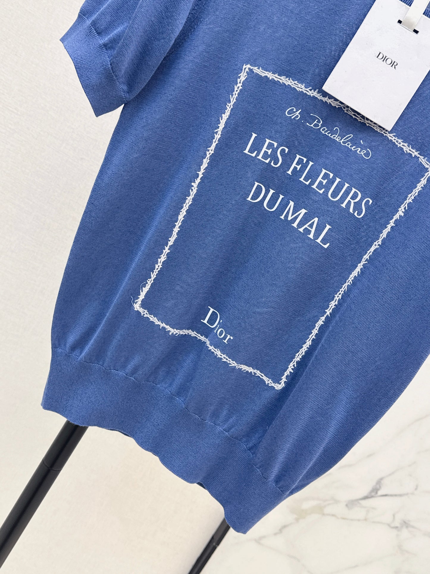 Embroidered Knit T-Shirt