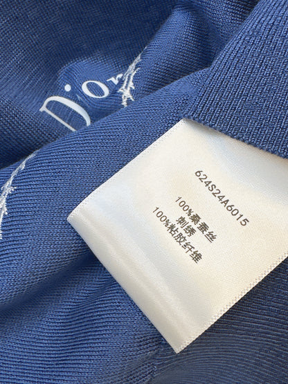 Embroidered Knit T-Shirt