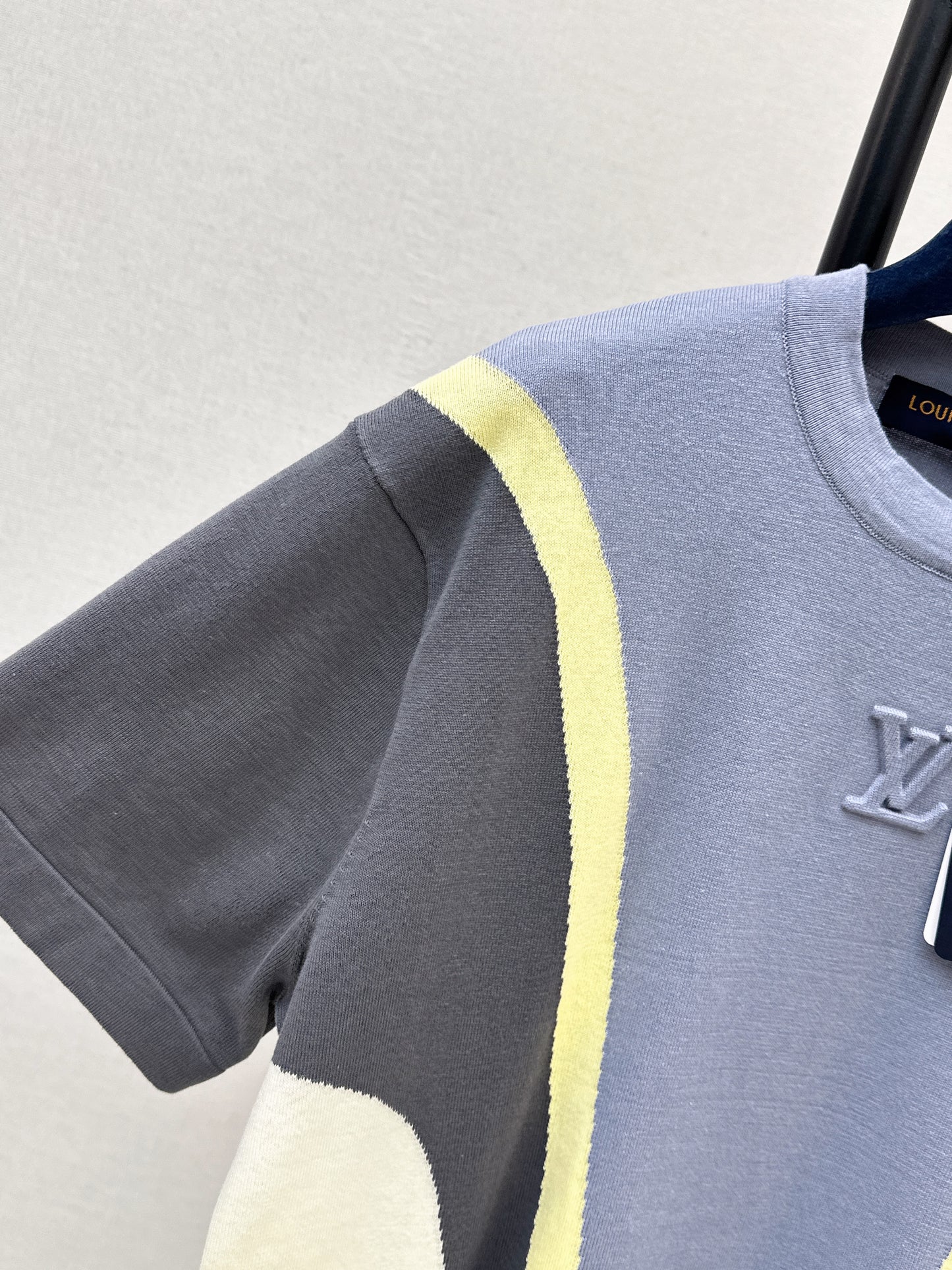 Color-blocked knit T-shirt