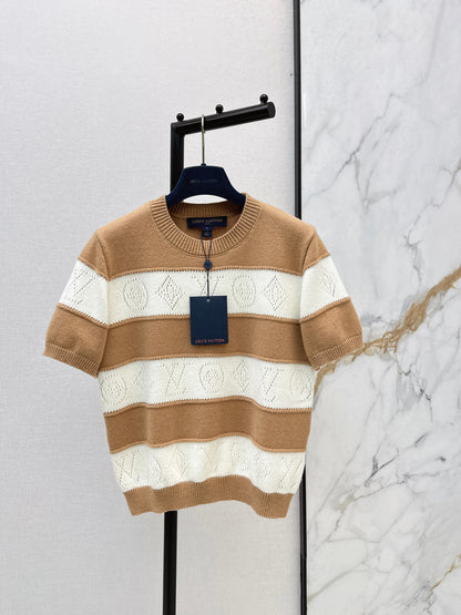 Striped Knit T-Shirt