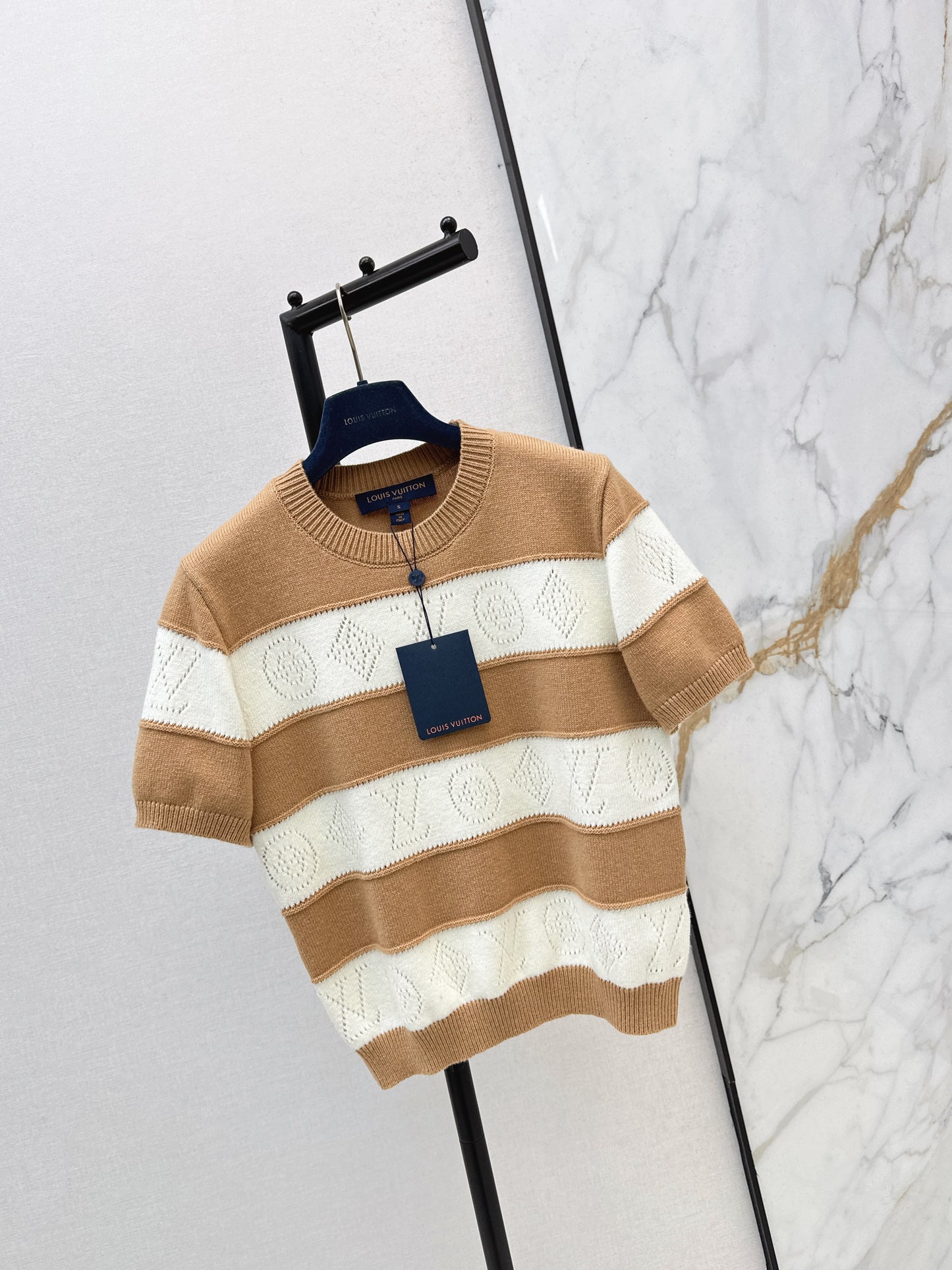Striped Knit T-Shirt