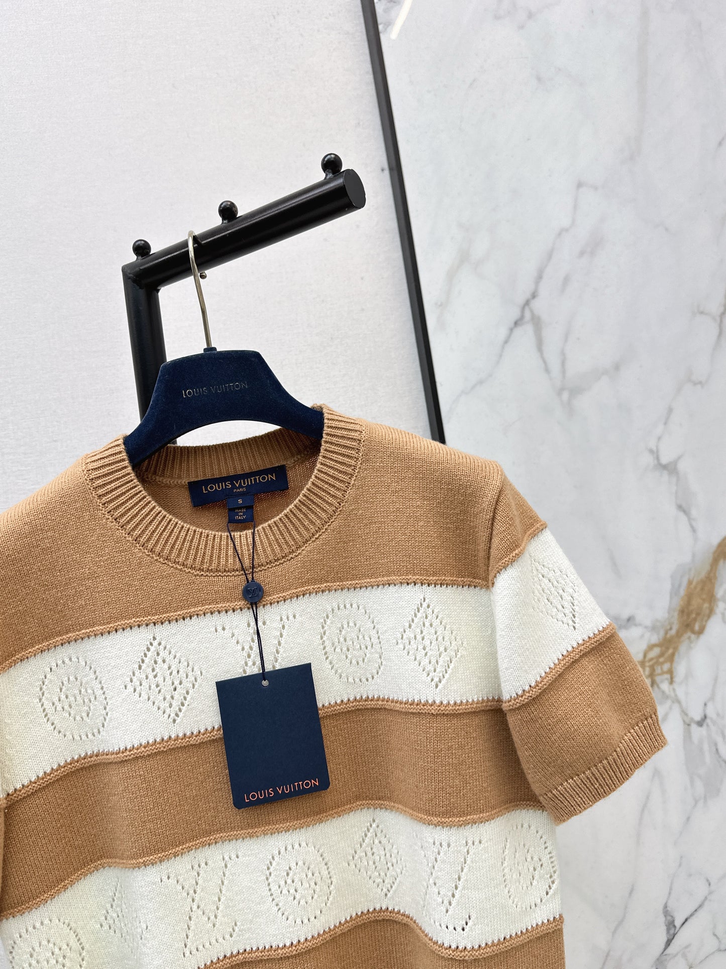 Striped Knit T-Shirt