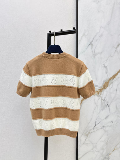 Striped Knit T-Shirt