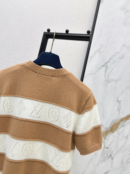 Striped Knit T-Shirt