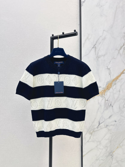 Striped Knit T-Shirt