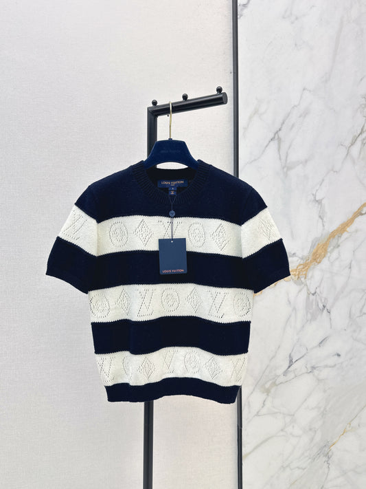 Striped Knit T-Shirt