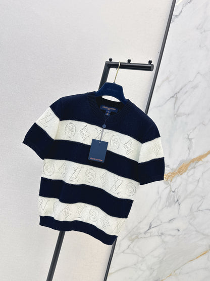 Striped Knit T-Shirt