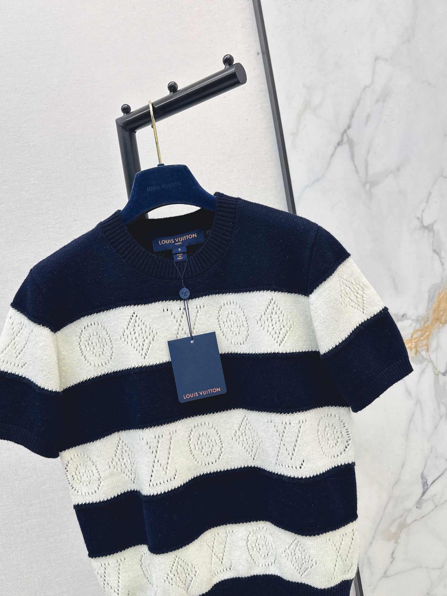 Striped Knit T-Shirt