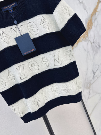 Striped Knit T-Shirt