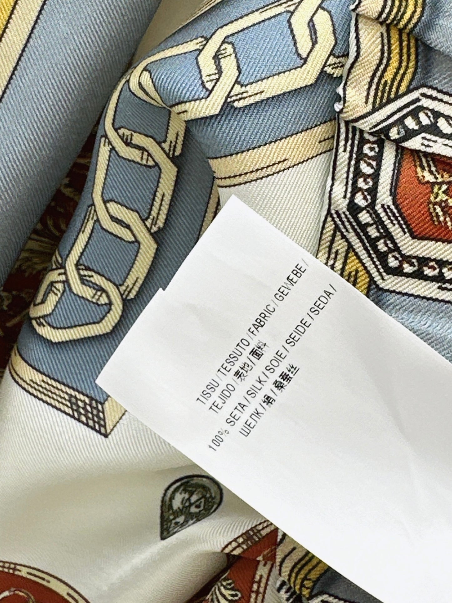 Printed Silk Straight Leg Pants