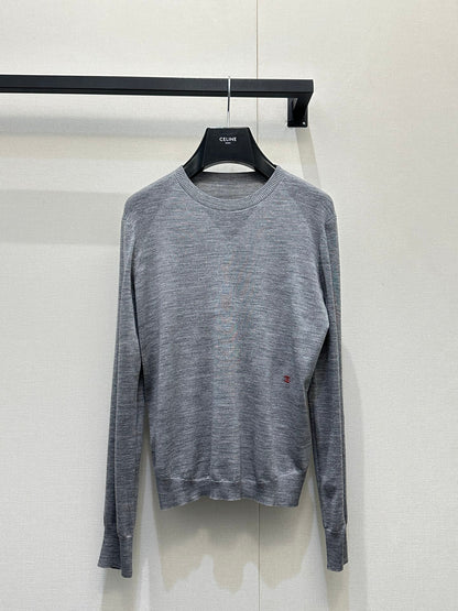 Color-blocked Embroidered Logo Sweater