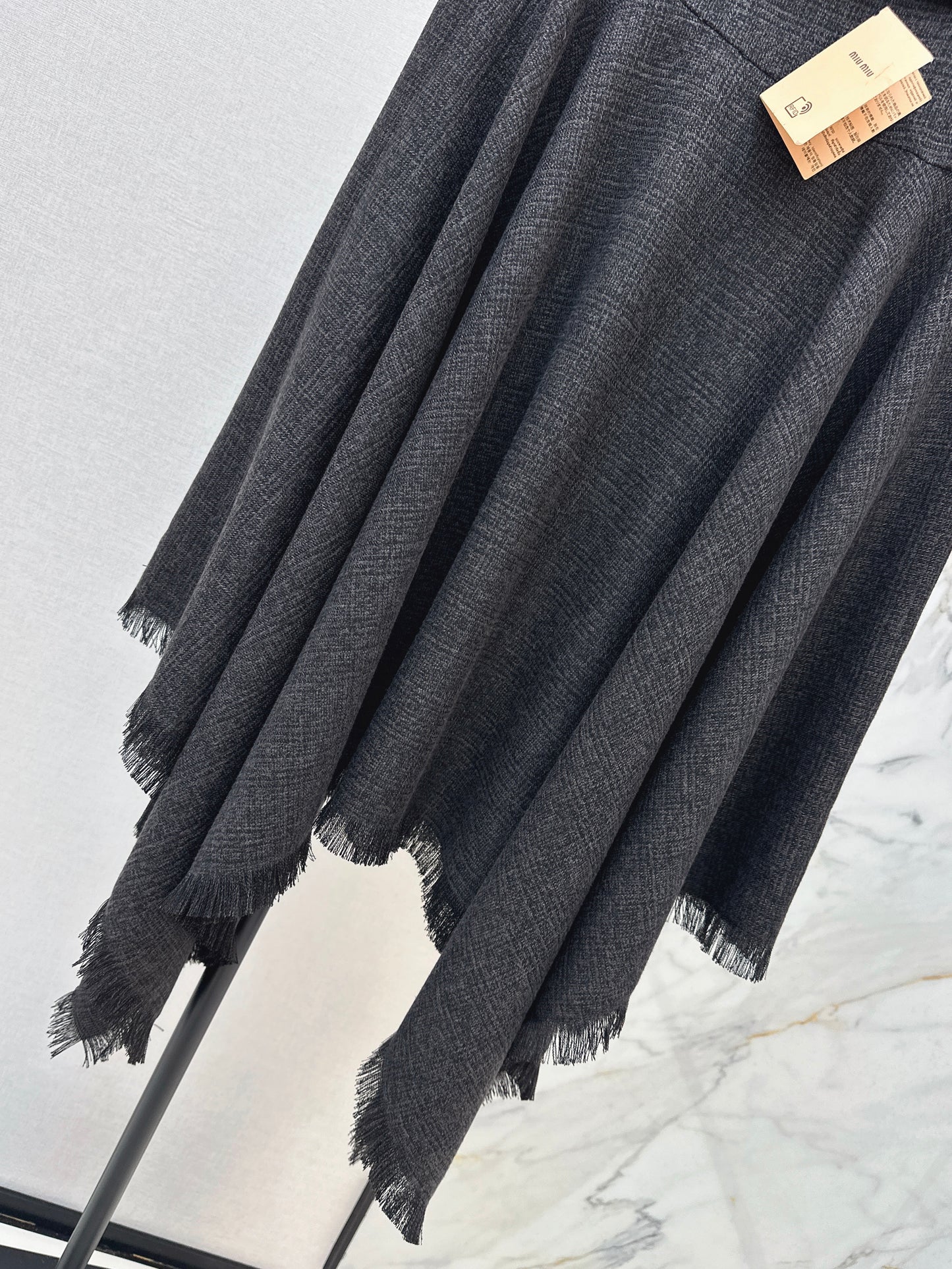 26ss Irregular Waist Midi Skirt