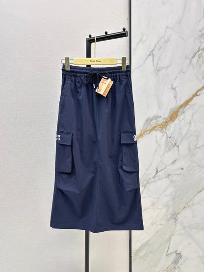 26ss Workwear-inspired midi skirt