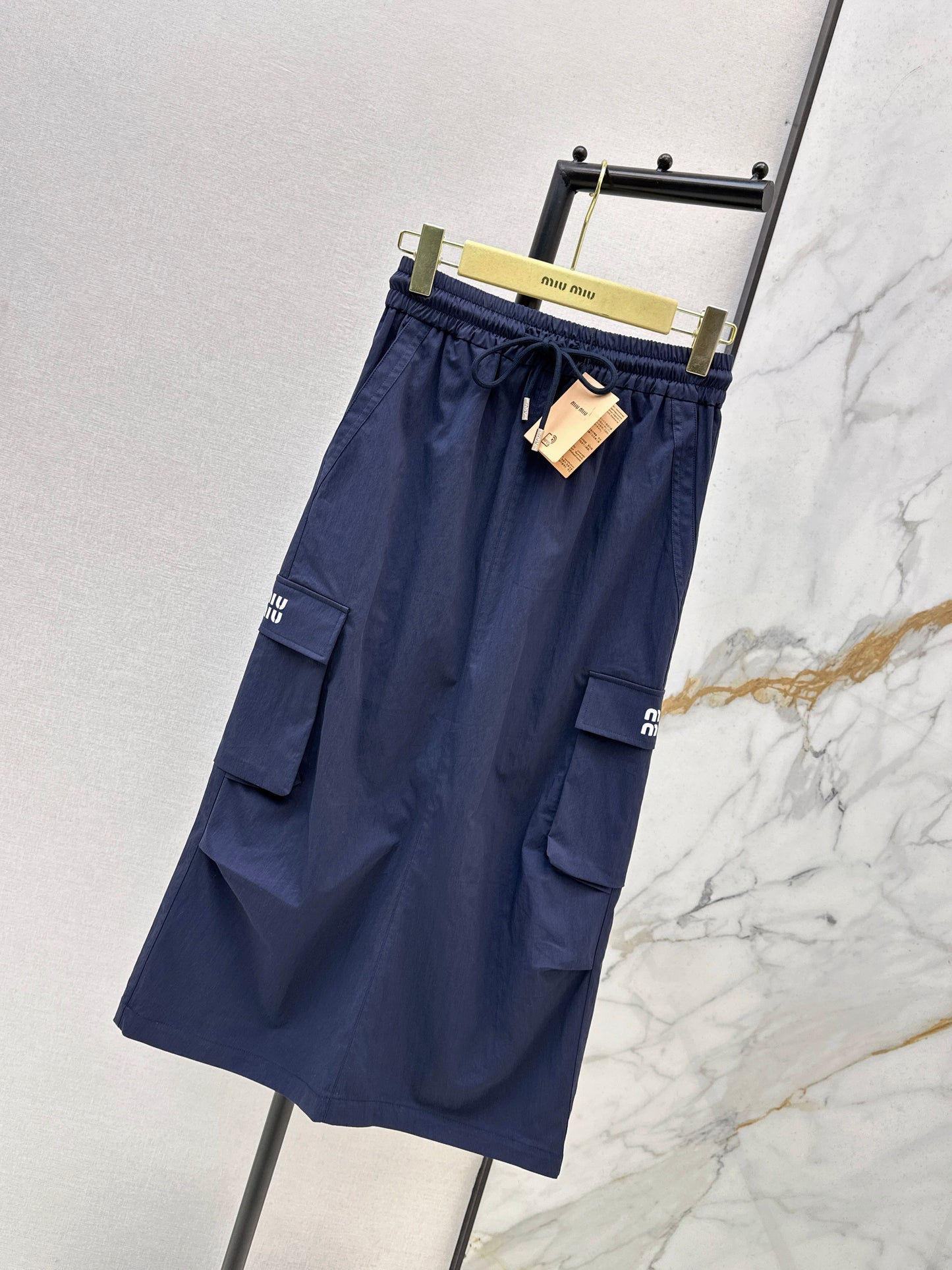 26ss Workwear-inspired midi skirt