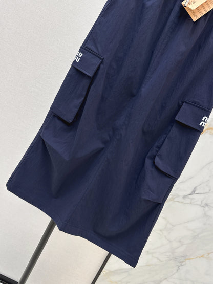 26ss Workwear-inspired midi skirt