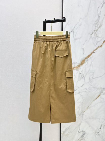 26ss Workwear-inspired midi skirt