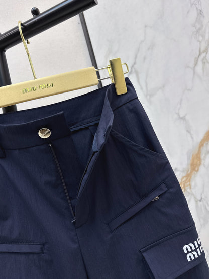 26ss Cargo-style wide-leg trousers