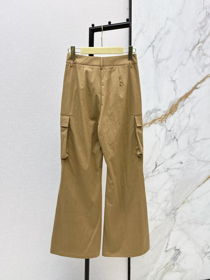 26ss Cargo-style wide-leg trousers