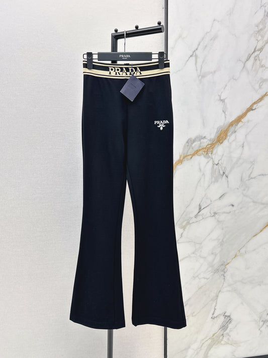 26ss Flared, mid-high waist, stretch leggings