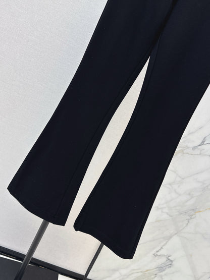 26ss Flared, mid-high waist, stretch leggings