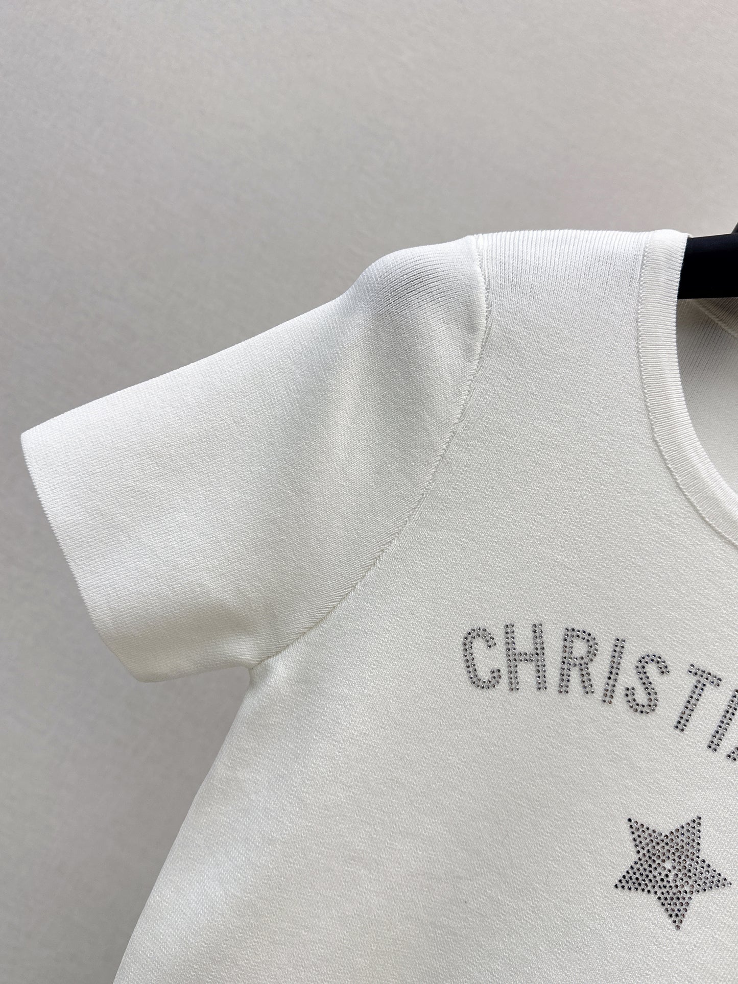 26ss Letter-print jacquard knit T-shirt