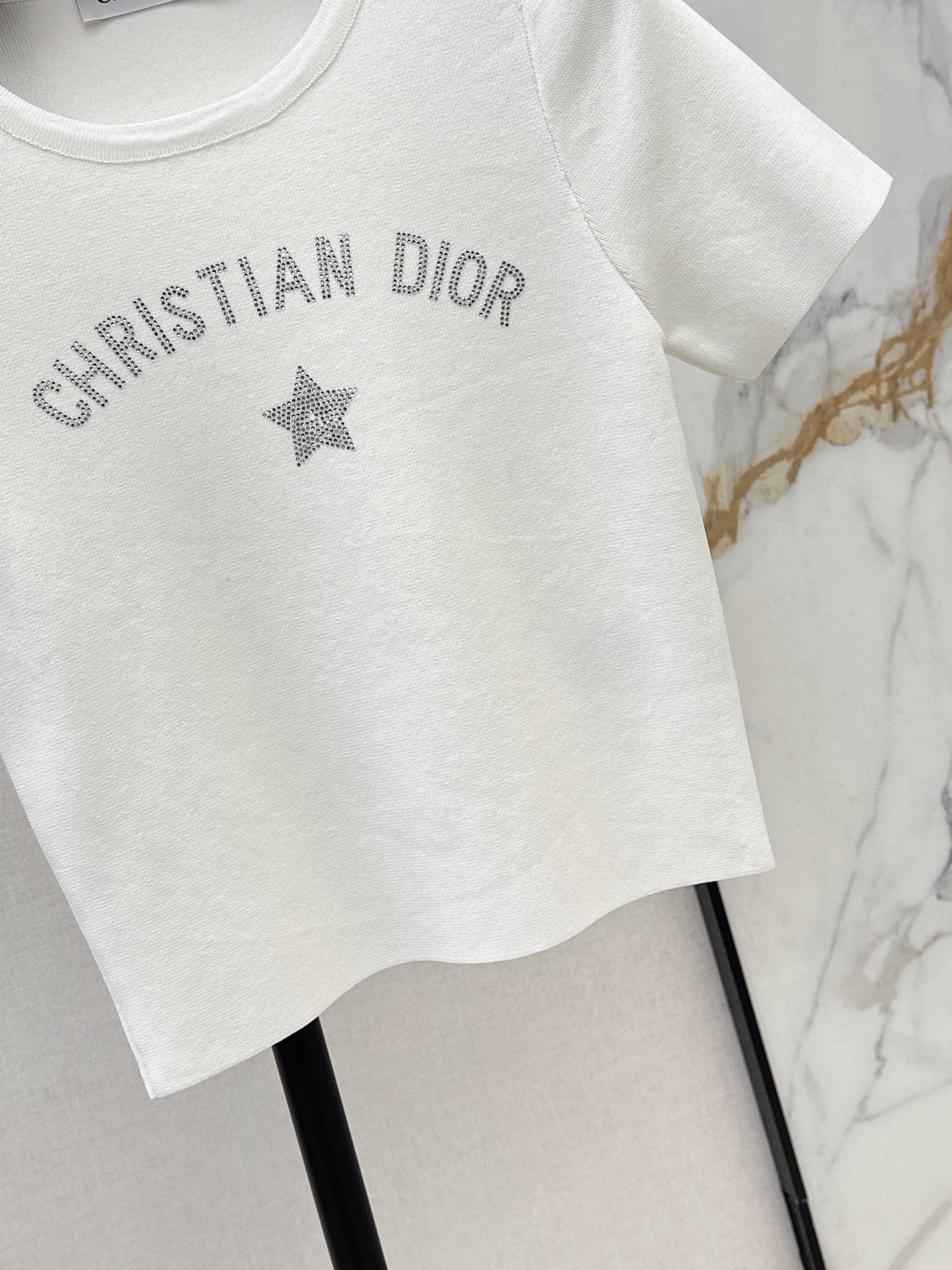 26ss Letter-print jacquard knit T-shirt