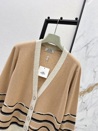 26ss Color-blocked striped knit T-shirt