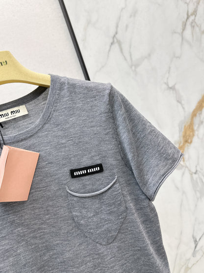 26ss Crew Neck Knit T-Shirt