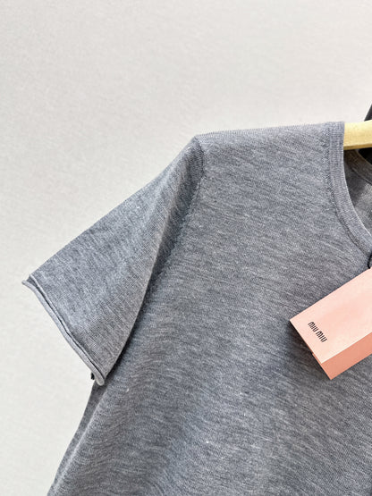 26ss Crew Neck Knit T-Shirt