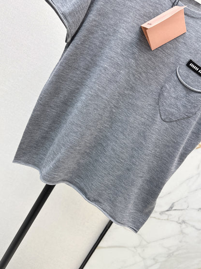 26ss Crew Neck Knit T-Shirt
