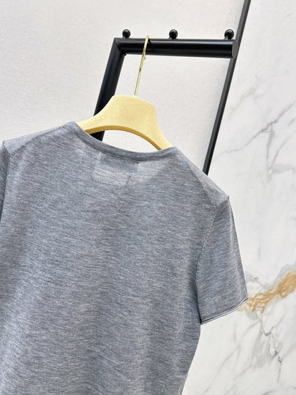 26ss Crew Neck Knit T-Shirt