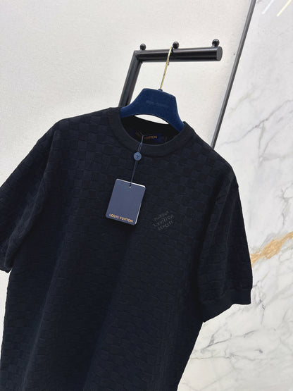 26ss Logo Knit Short-Sleeve T-Shirt