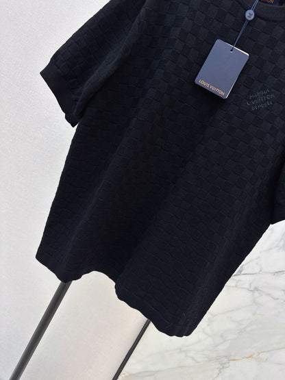 26ss Logo Knit Short-Sleeve T-Shirt