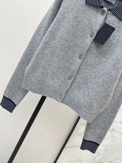 26ss Preppy Style Two-Piece Cardigan