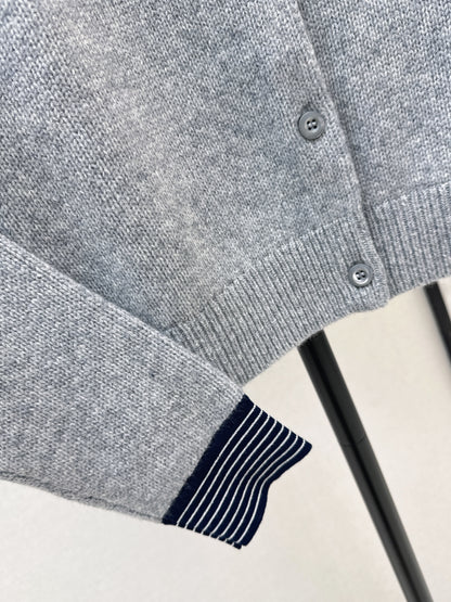 26ss Preppy Style Two-Piece Cardigan