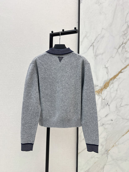 26ss Preppy Style Two-Piece Cardigan