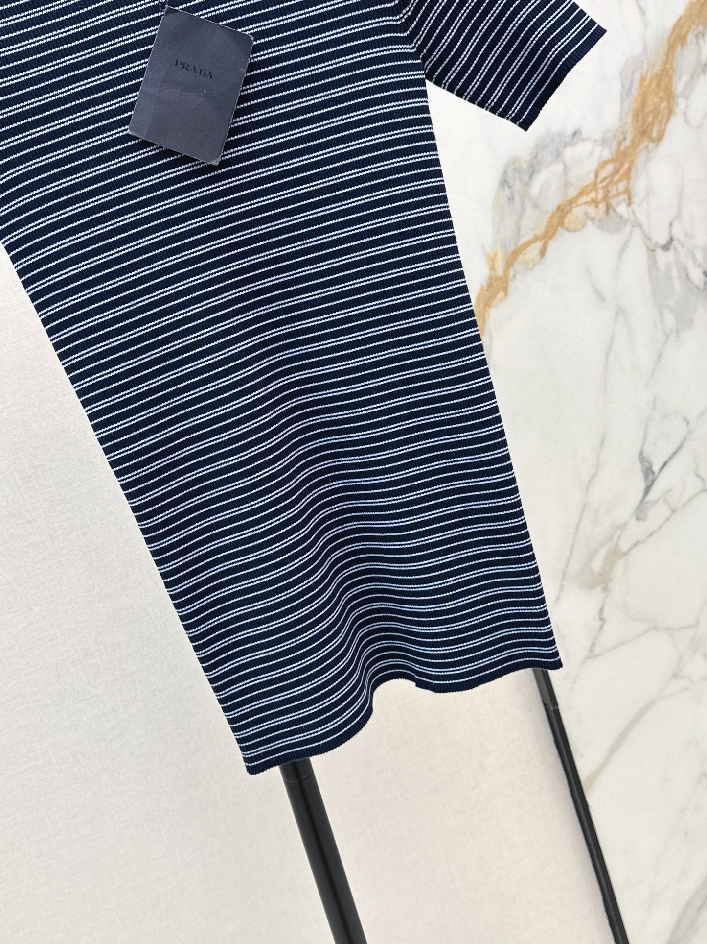 26ss Striped Knit Short-Sleeve T-Shirt