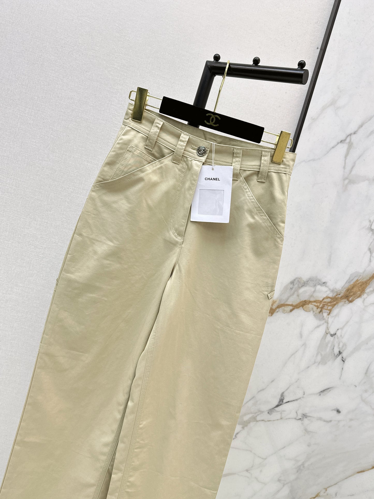 26ss Double side pockets, double C logo jeans
