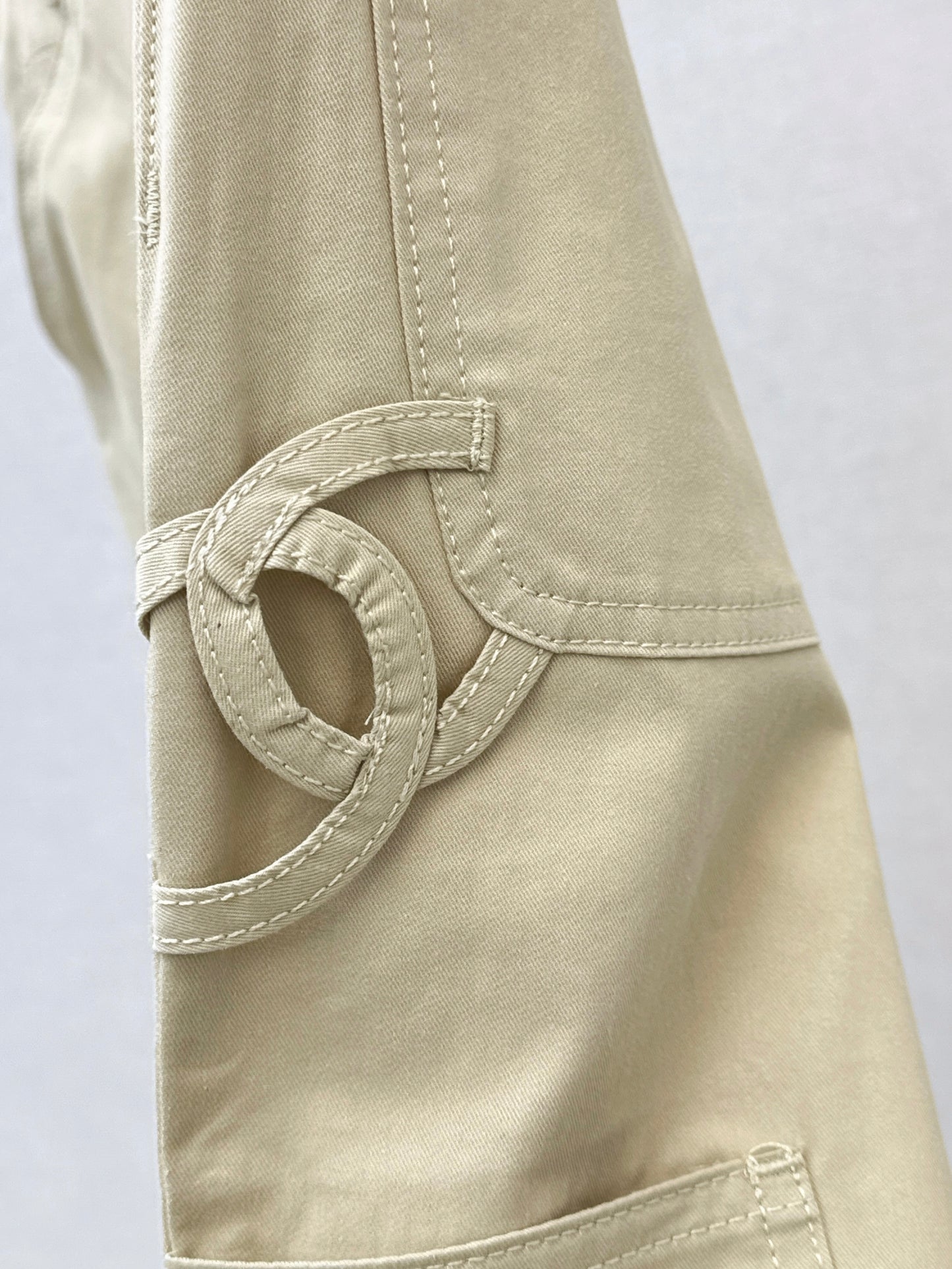 26ss Double side pockets, double C logo jeans