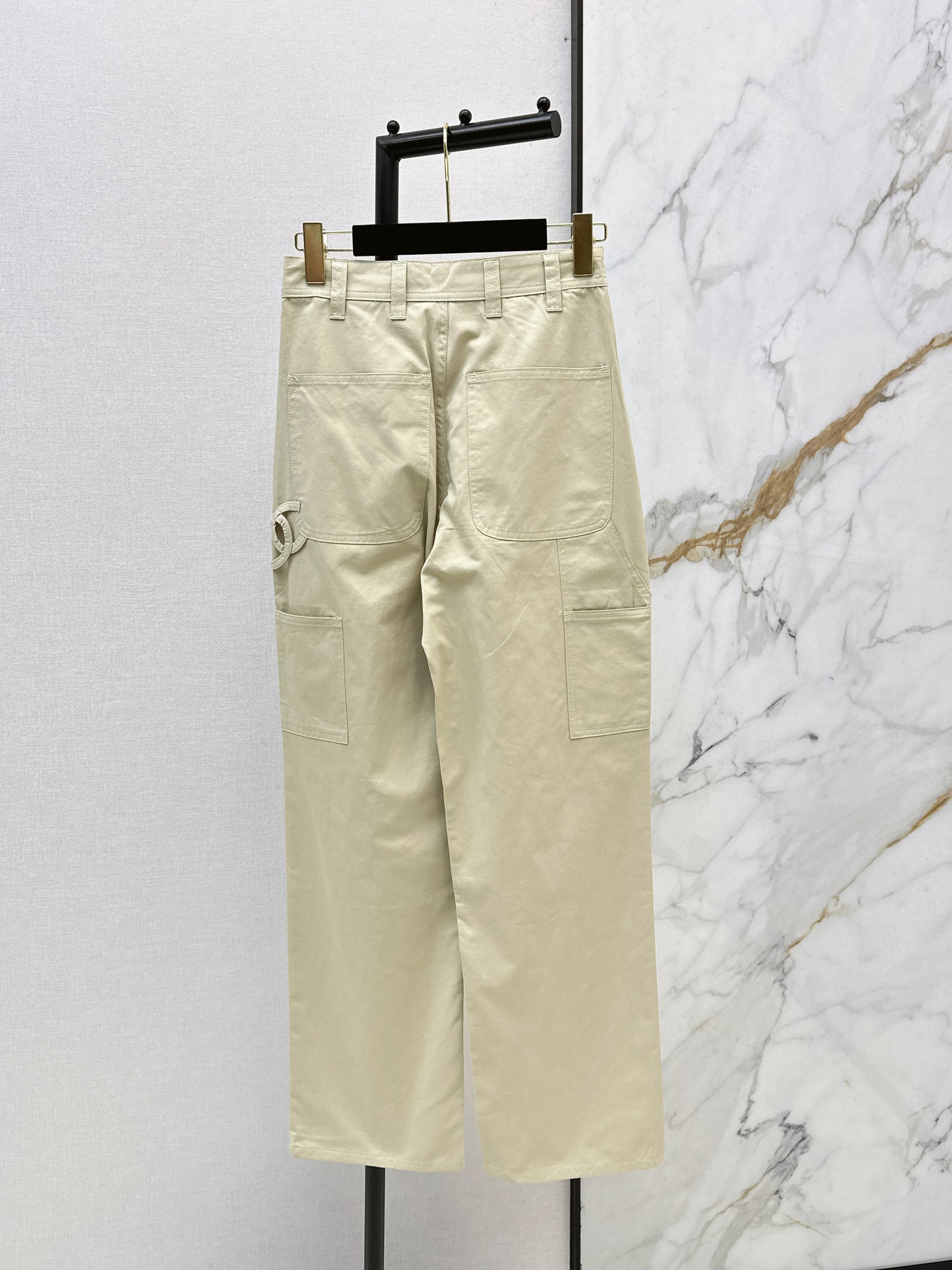 26ss Double side pockets, double C logo jeans