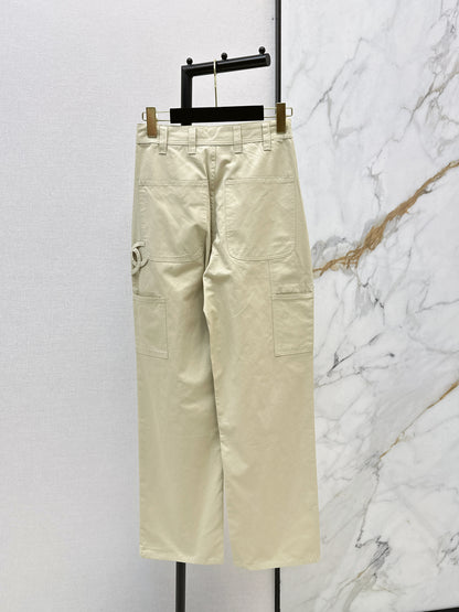 26ss Double side pockets, double C logo jeans
