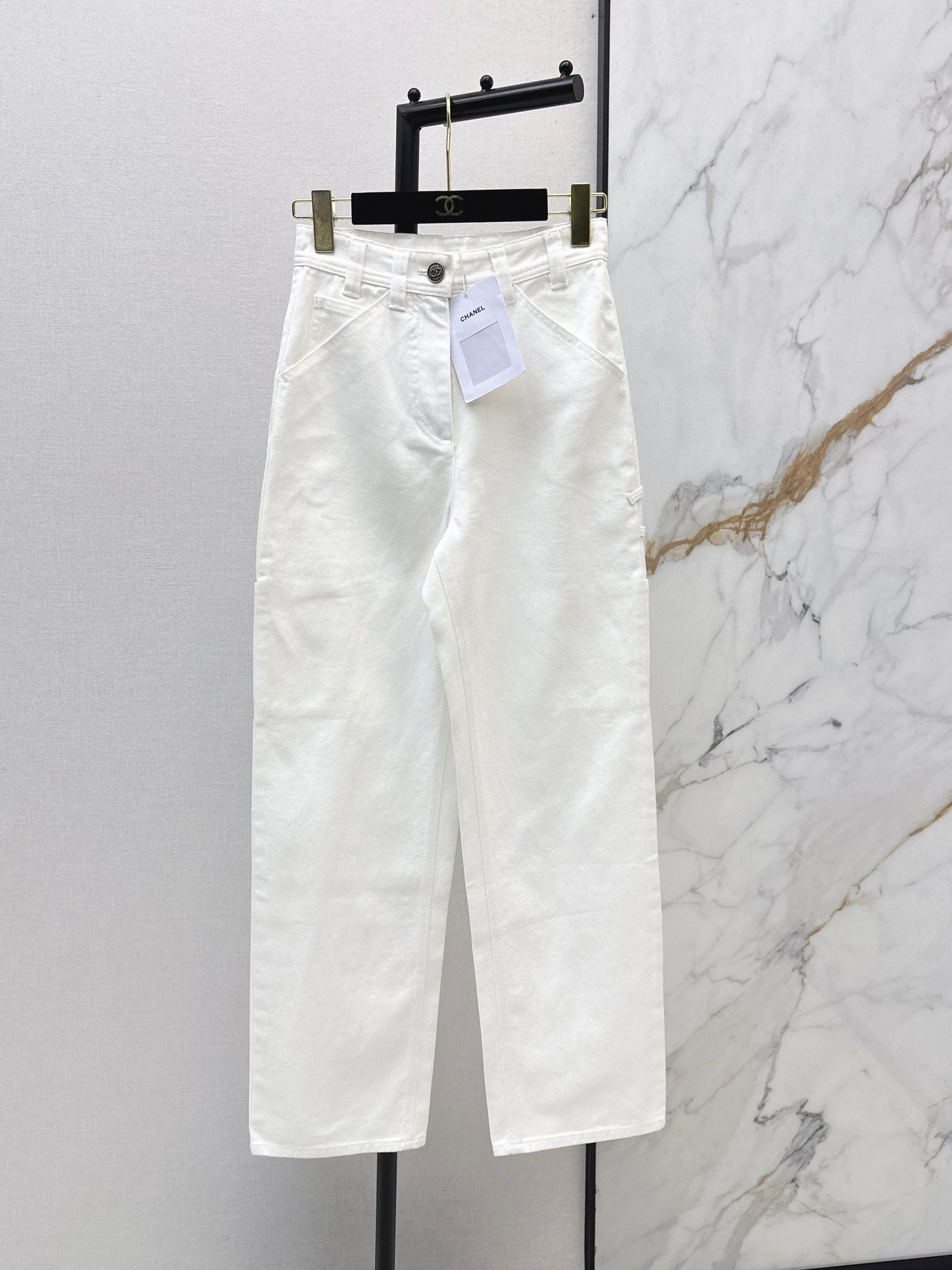 26ss Double side pockets, double C logo jeans