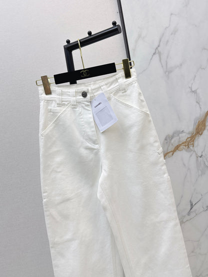 26ss Double side pockets, double C logo jeans